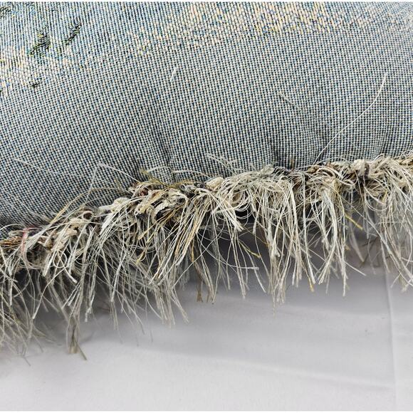 Gorgeous Tapestry Throw Pillow Features Winter Scene w/ 2‎ Cardinals on a branch - Picture 7 of 8